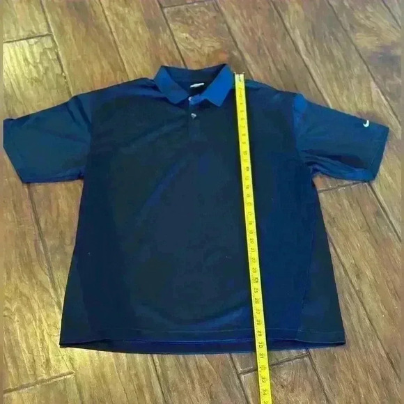 Nike Golf Navy Blue Dri-Fit Short Sleeve Polo Men’s Size Large - Picture 4 of 7